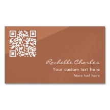 Moderne elegante Kupfer-Tan-QR-Code 