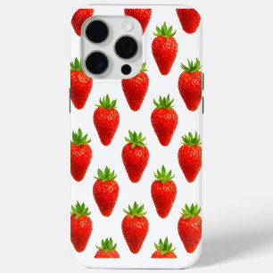 Moderne elegante, leuchtende Aquarell-Erdbeeren in Case-Mate iPhone Hülle