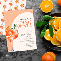 Moderne Elegante Liebe im First Spritz Brautparty