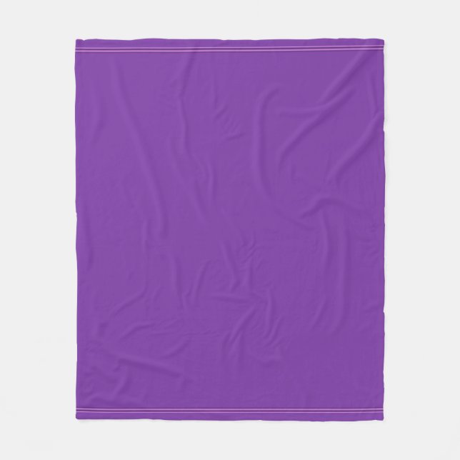 Moderne Elegante Lila Violettfarbenharmonie Fleecedecke (Vorderseite)