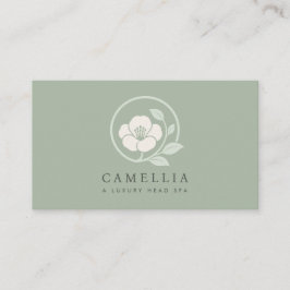 Moderne elegante Logo-Kopf-Spa-Termin-Karte Visitenkarte