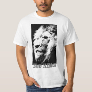 Moderne elegante Löwengesicht-Vorlage Herren-Wert T-Shirt