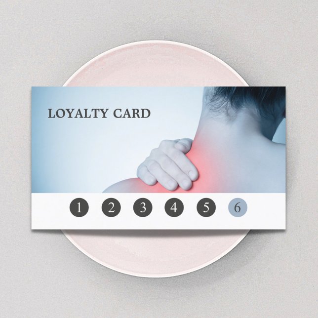 Moderne elegante Massage Therapist Loyalty Card Treuekarte (Von Creator hochgeladen)