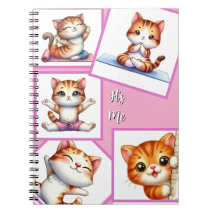 Moderne elegante Mehrbild-Familie stilvoll Pink Notizblock