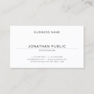 Moderne elegante minimale Design Trendy Template Visitenkarte