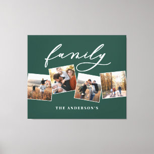 Moderne elegante minimale Foto Collage personalisi Leinwanddruck