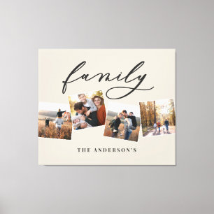 Moderne elegante minimale Foto Collage personalisi Leinwanddruck