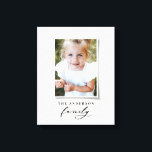 Moderne elegante minimale Foto-Imitate, Leinwand<br><div class="desc">Moderne Foto Collage 3D Effekt Multi-Foto-Leinwand mit Platz für Name und Initial. Die Farben können in Anzug gesetzt werden. Teil einer Sammlung.</div>