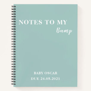 Moderne elegante minimale Minz-Notizen für meinen  Notizbuch
