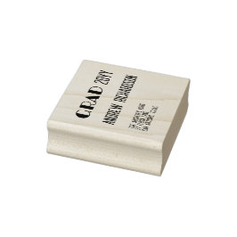 Moderne elegante minimale Regenbogenstreifen-Gradu Gummistempel