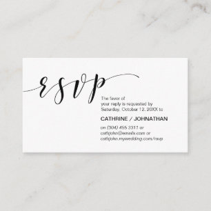 Moderne Elegante, minimale, schwarze Schrift, UAWG Begleitkarte