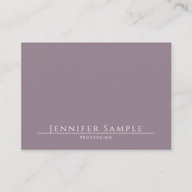 Moderne Elegante Minimalistisch Salon Template Eli Visitenkarte (Vorderseite)