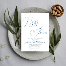 Moderne elegante minimalistische Babyparty