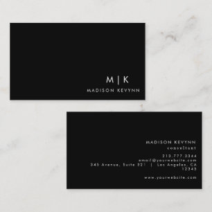 Moderne Elegante Minimalistische Berufliche Schlic Visitenkarte