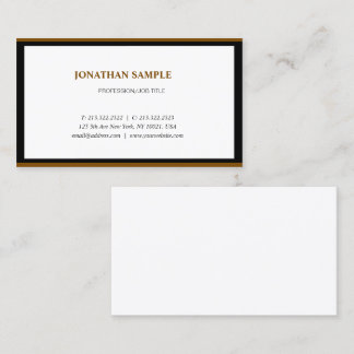 Moderne Elegante Minimalistische Berufliche Schlic Visitenkarte