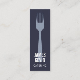 Moderne elegante minimalistische Catering-Logo-Min Mini Visitenkarte