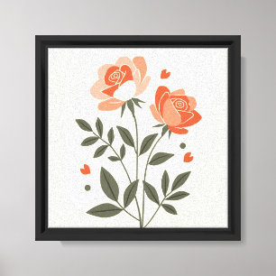 Moderne elegante minimalistische indische Kunst  Leinwanddruck