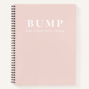 Moderne elegante minimalistische pastellrosa Mutte Notizbuch