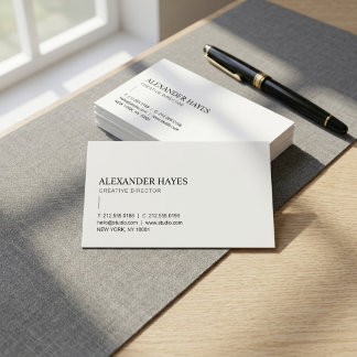 Moderne elegante minimalistische professionelle Sc Visitenkarte