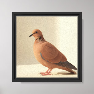 Moderne elegante minimalistische Tauben-Kunst  Leinwanddruck