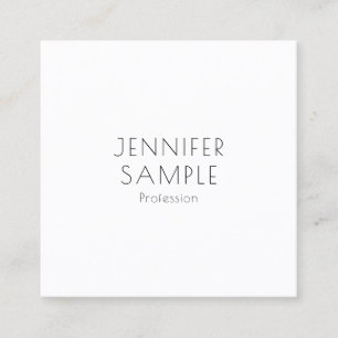 Moderne elegante minimalistische Vorlage Personali Quadratische Visitenkarte