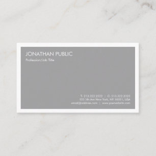 Moderne, elegante, Minimalistische Vorlage Visitenkarte