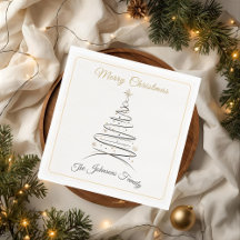 Moderne elegante minimalistische Weihnachtsbaumser