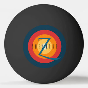 Moderne Elegante Mit Monogramm, erstklassige Einri Tischtennisball