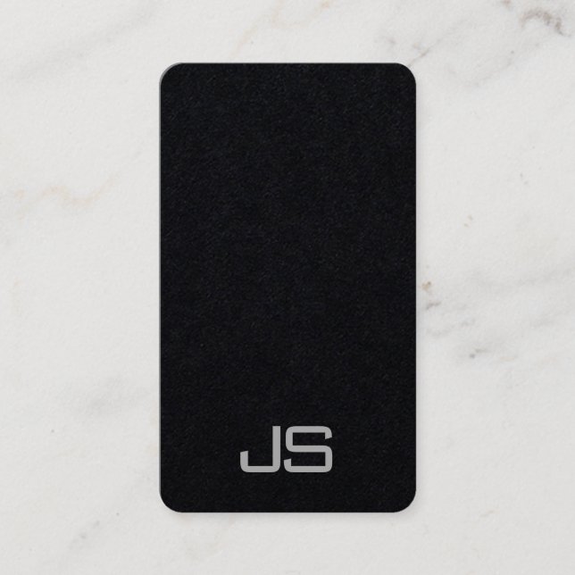 Moderne, elegante Mit Monogramm Vorlage Visitenkarte (Vorderseite)