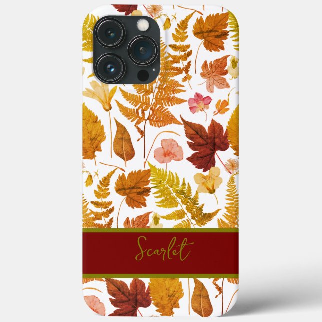 Moderne, elegante Mitte zwischen Frühlings-Blätter Case-Mate iPhone Hülle (Rückseite)