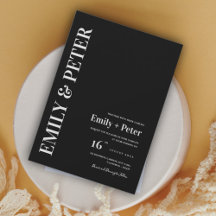 Moderne Elegante Moderne Minimalistische Hochzeit