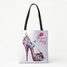 Moderne, elegante Monogram Butterfly High Heel
