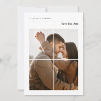 Moderne, elegante Monogram-Foto-Hochzeit