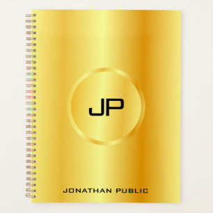 Moderne, elegante Monogramm-Vorlage Planer