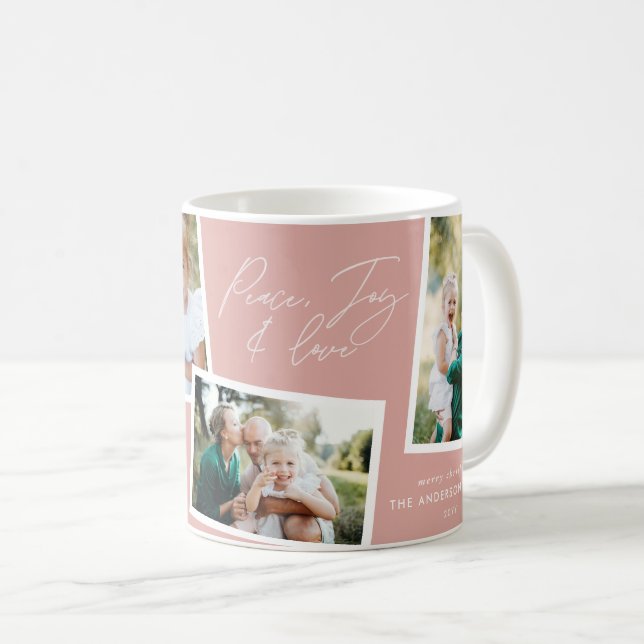 Moderne, elegante Multifamilie Rosa Rosa Kaffeetasse (VorderseiteRechts)