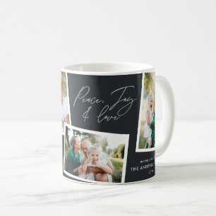 Moderne, elegante Multifamilie Schwarz mit mehrere Kaffeetasse