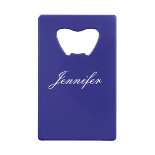 Moderne Elegante Niedliche Einzigartigkeit Deep Bl Geldbeutel Flaschenöffner