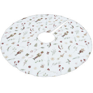 Moderne Elegante Nutcracker Ballett Weihnachten Polyester Weihnachtsbaumdecke