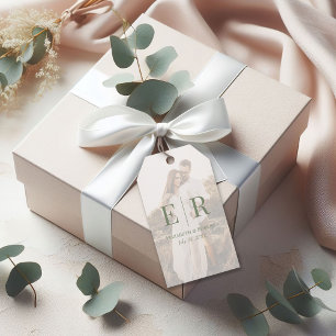 Moderne Elegante Olive Benutzerdefiniertes Foto Mo Geschenkanhänger