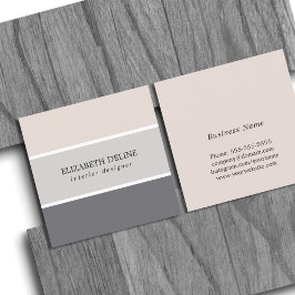 Moderne, elegante Pastel Stripes Räume Designer Quadratische Visitenkarte