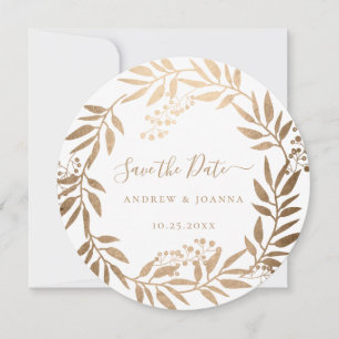 Moderne elegante personalisierte Goldmonogramm