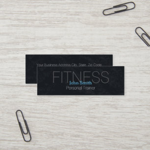 Moderne elegante persönliche Fitness-Trainerin Mini Visitenkarte