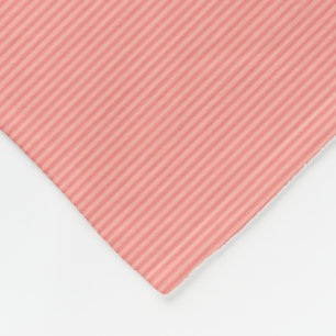 Moderne, elegante Pfirsichtöne Grosse Streifen Fleecedecke
