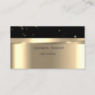 Moderne elegante professionelle Gold,Schwarz Visitenkarte