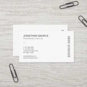Moderne elegante professionelle minimalistische Vo Visitenkarte
