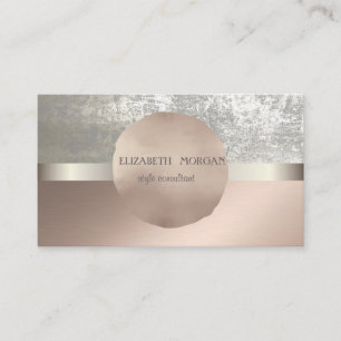 Moderne Elegante Professionelle Roségoldene Kreise Visitenkarte