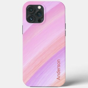 Moderne elegante Retro-Linien-Monogramm Case-Mate iPhone Hülle
