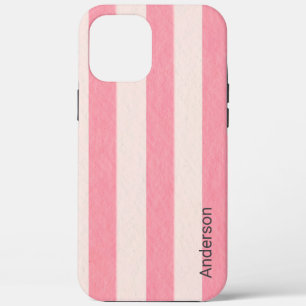 Moderne elegante Retro-Linien-Monogramm Case-Mate iPhone Hülle
