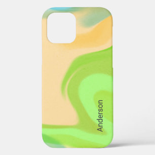 Moderne elegante Retro-Linien-Monogramm Case-Mate iPhone Hülle