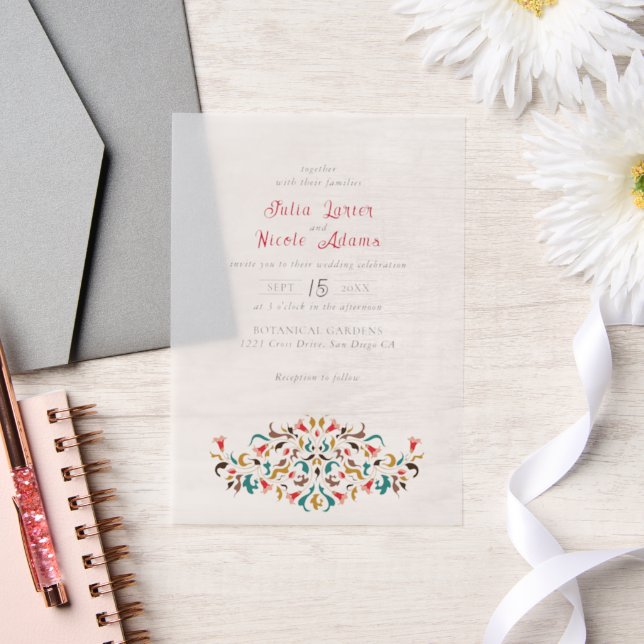 Moderne elegante romantische Blumenzeremonie (Hochzeit)